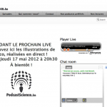 La nouvelle page Live de PodcastScience