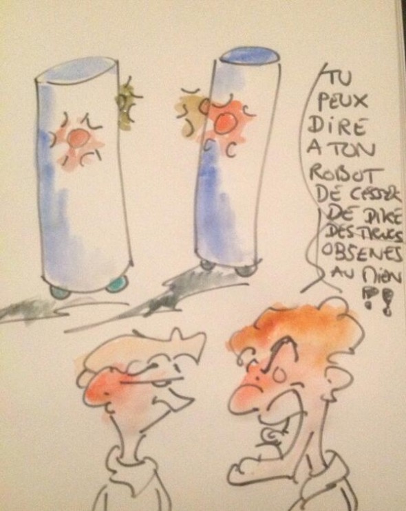 L'histoire a inspiré notre Nicotupe préféré, qui s'est fendu de ce petit dessin tandis qu'il l'entendait