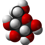 Une molécule de glucose en 3D (Wikimedia)