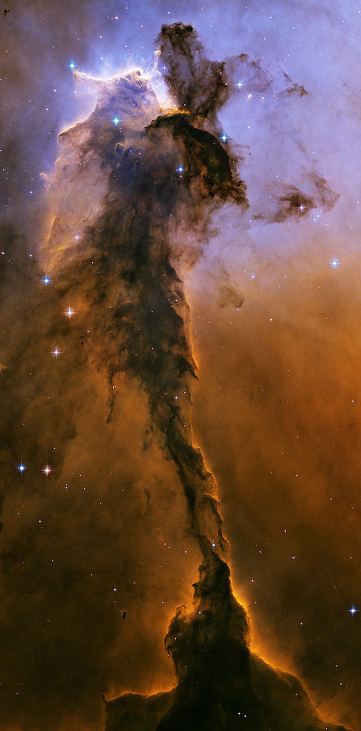 Un pilier dans la Nébuleuse de l'Aigle Crédit : NASA, ESA, and The Hubble Heritage Team (STScI/AURA)