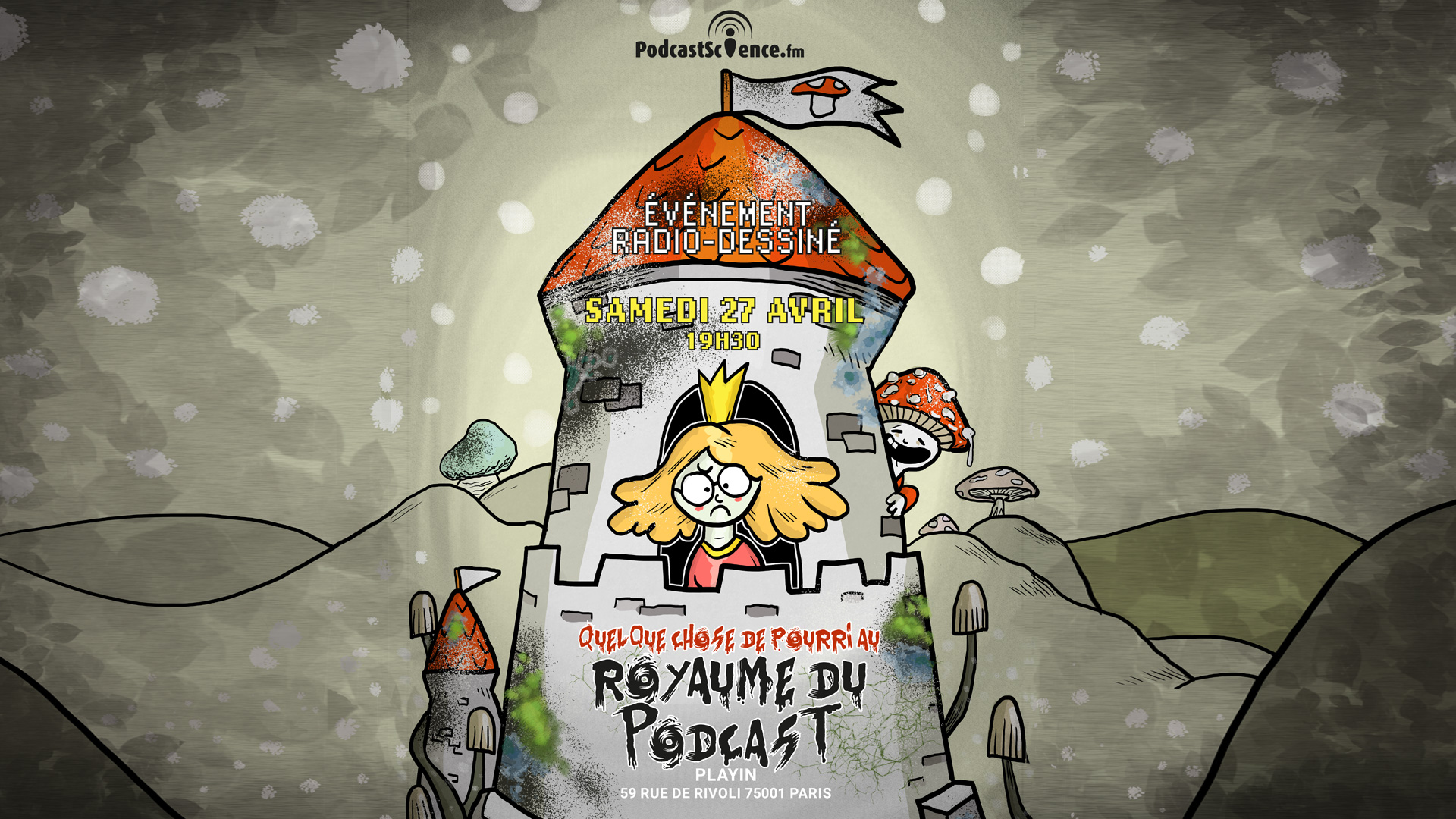 Affiche Radio Dessinée Podcast Science Putréfaction