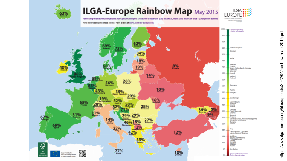 ILGA Rainbow Map 2015